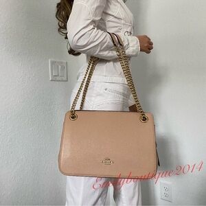 NWT Coach Retail Bryant Convertible Carryall Beachwood Leather Bag Crossbody